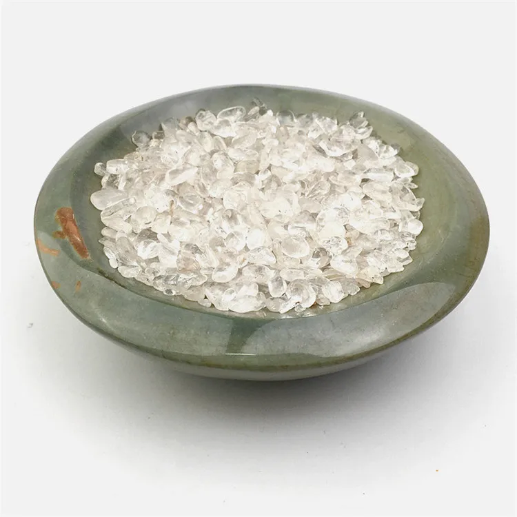 White Granular Clear Quartz Crystal Wholesale Natural Crystal Crushed Stone For Decoration