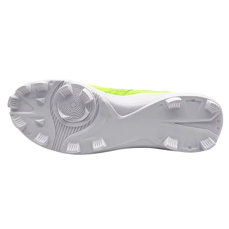 Custom Baseball Shoe Toddler Faux Leather Reinforced Mens Metal Spikes Baseball Shoes