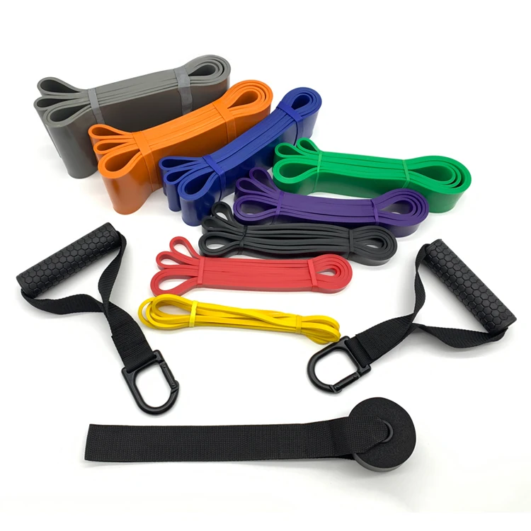 Latex pull up assist flat health fitness work out resistance resitance bands set custom for men