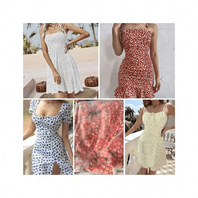Fashion Brand Dresses Summer Dresses Factory Wholesale Ropa Mujer Women Clothes Casual Dresses Stock Apparel