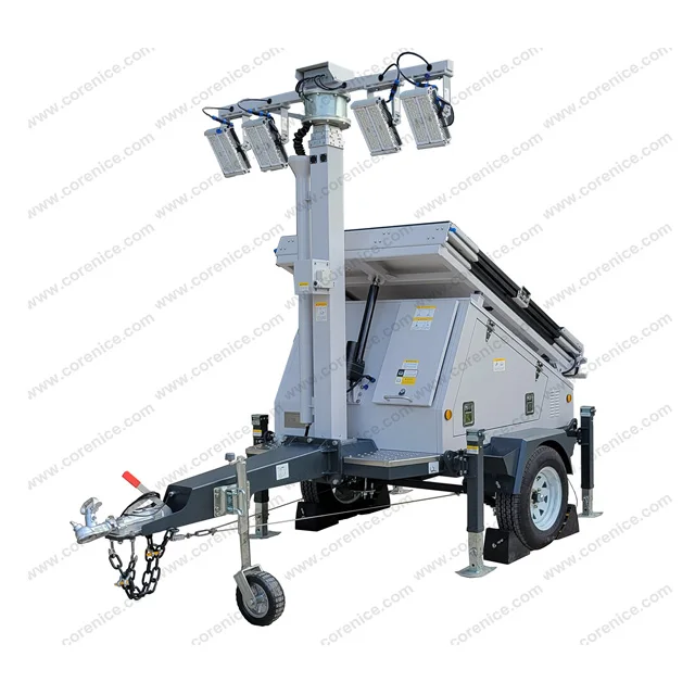 Trailer Solar Charger Trailer Autonomous  Trailer Solar-Powered Security