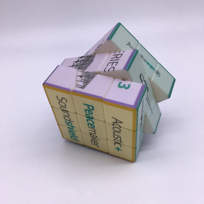 3x3x3 Speed Cube Sticker  Plastic 3D Magic Cube Puzzles OEM