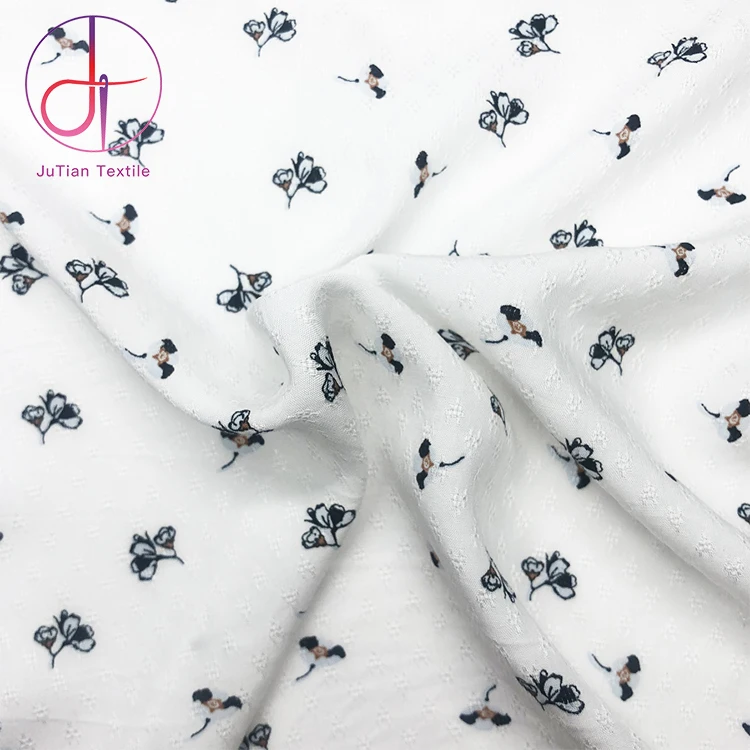 Wholesale No MOQ Custom Design Woven Pure Printed Linen Fabric for Garment