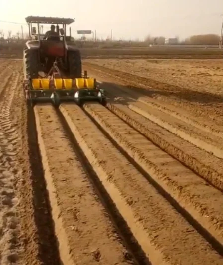 tractor with single row and double row reinforced potato planter/Seed Rice Paddy Planting Peanut Planter Machine applied to farmland