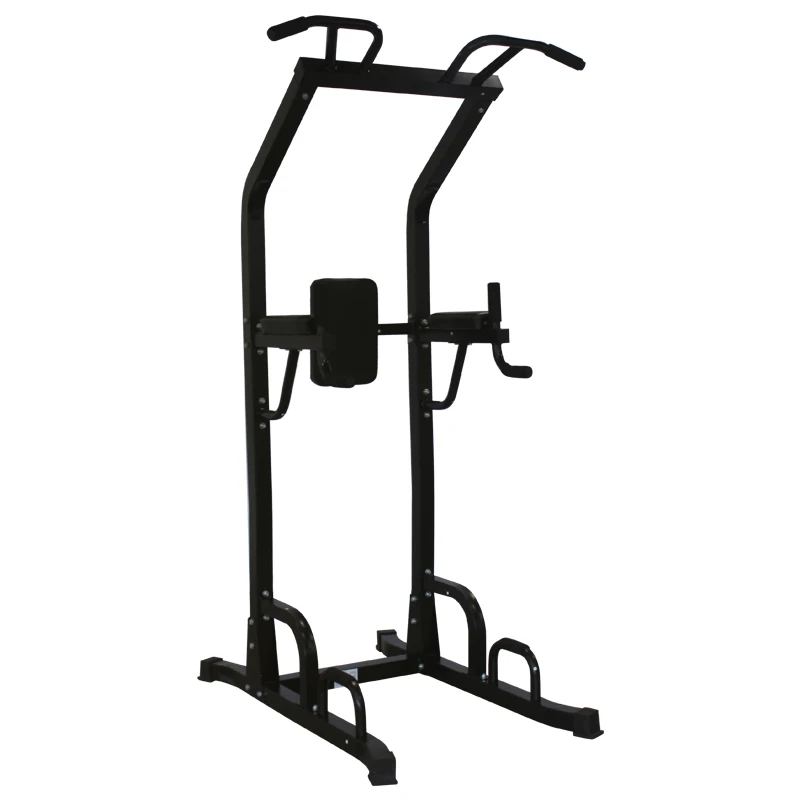 Power Tower Station with Push Up Bars,Upper Body Strength Training Pull Up Dip Bar Fitness Equipment