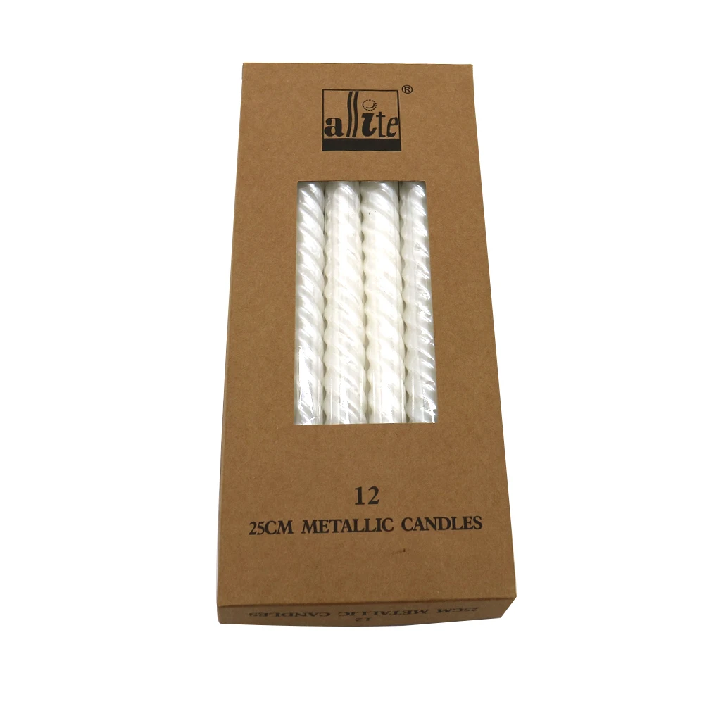 Merry Christmas Hot Sale Spiral Candle Twisted Candle Custom Household WeddingTapered Thread Candle