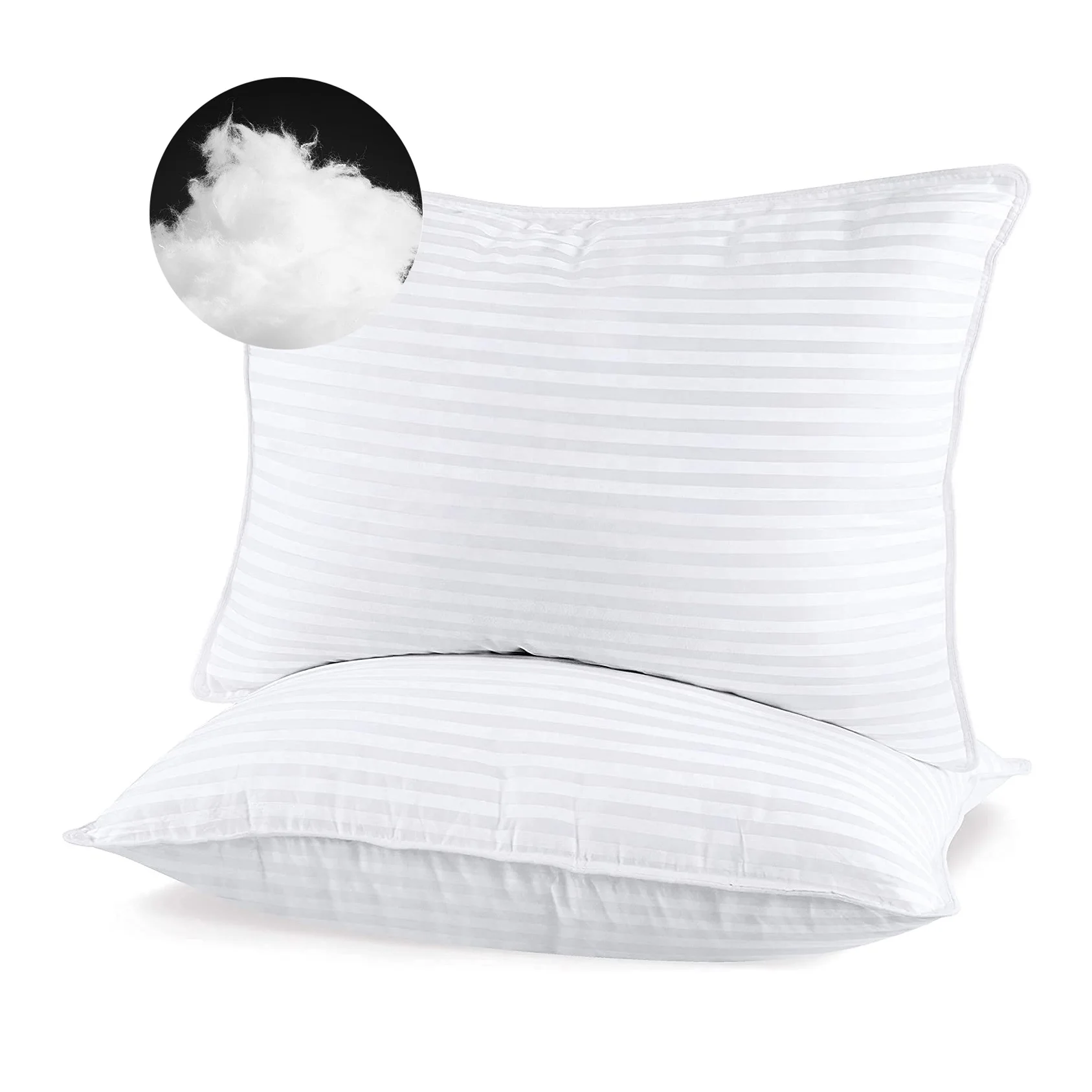 Bed Pillows 50x70 Cm Firm Luxury Hotel White Cotton Pillow Case Down Alternative Filling Hotel Pillow for Sleep