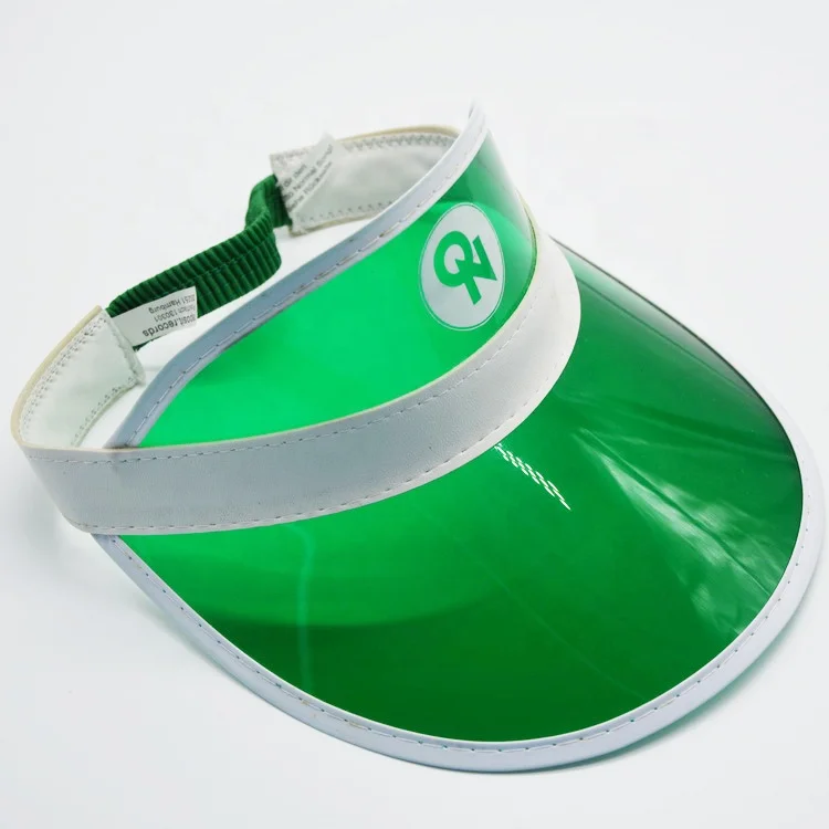 Fashion awesome Plain Simple Summer Fashion UV Green Plastic Sun Visor Cap