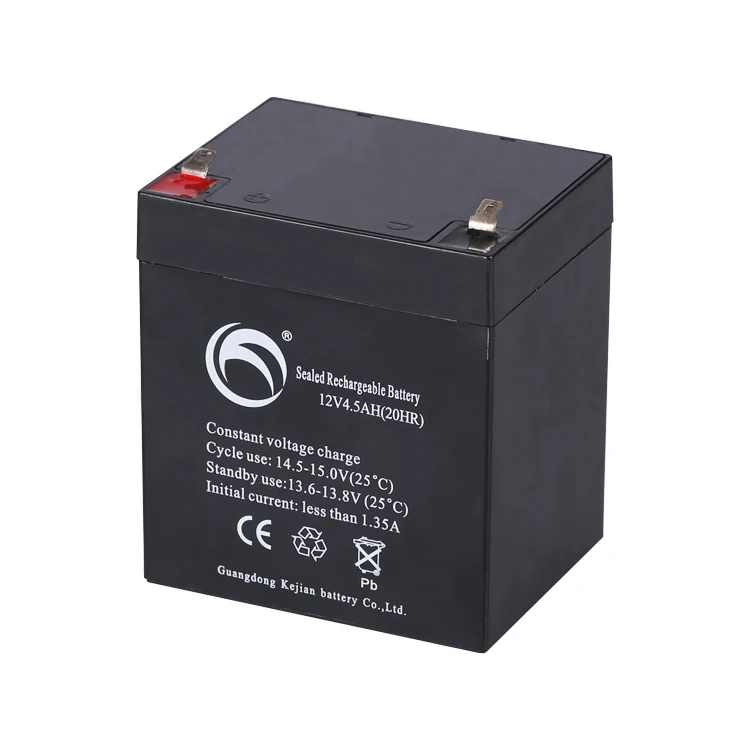 12v 4.5ah 5ah 6ah батарея свинцово-кислотная черный