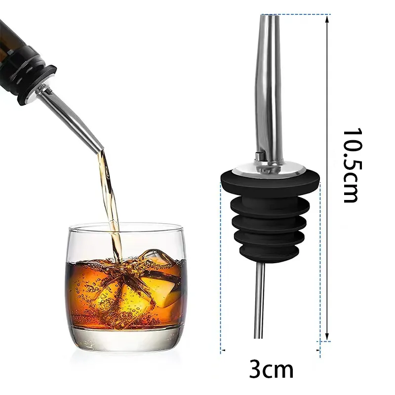 Popular Bar Wine Accessories Cocktail Stainless Steel Bottle Pourer Wine Stopper
