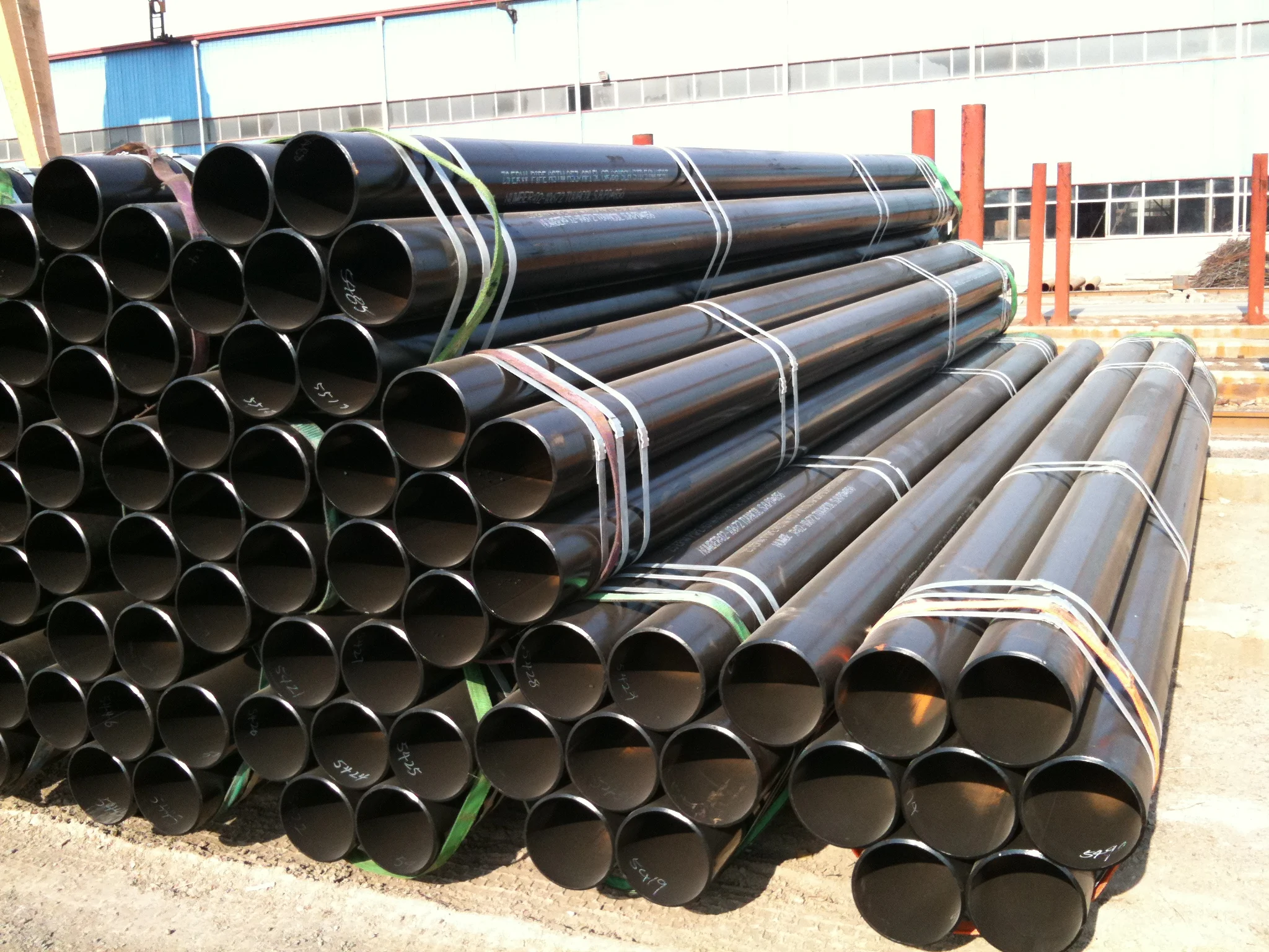 ERW стальная труба API 5L PSL1 & PSL2 ASTM A53 A252 EN10210 EN10217