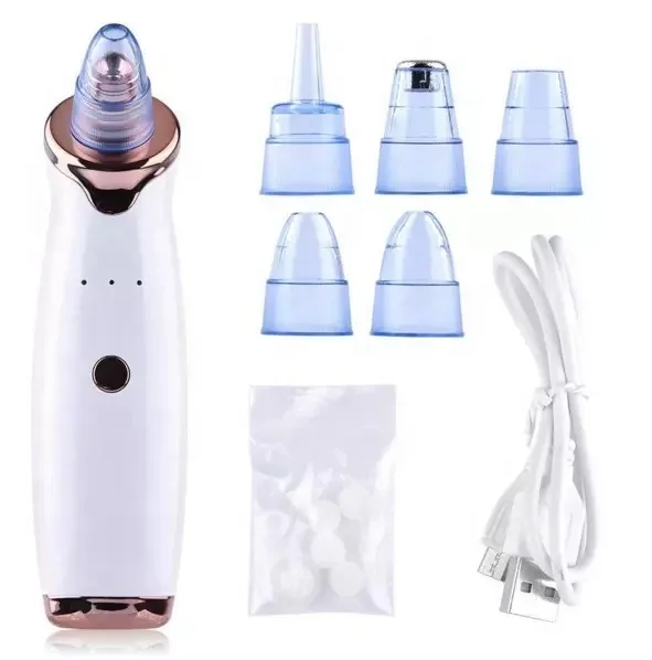 2022 Rechargeable Blackhead Instrument Nose Pore Cleaner Vacuum Blackhead Remover Removal Machine With Blackhead Remover Tool