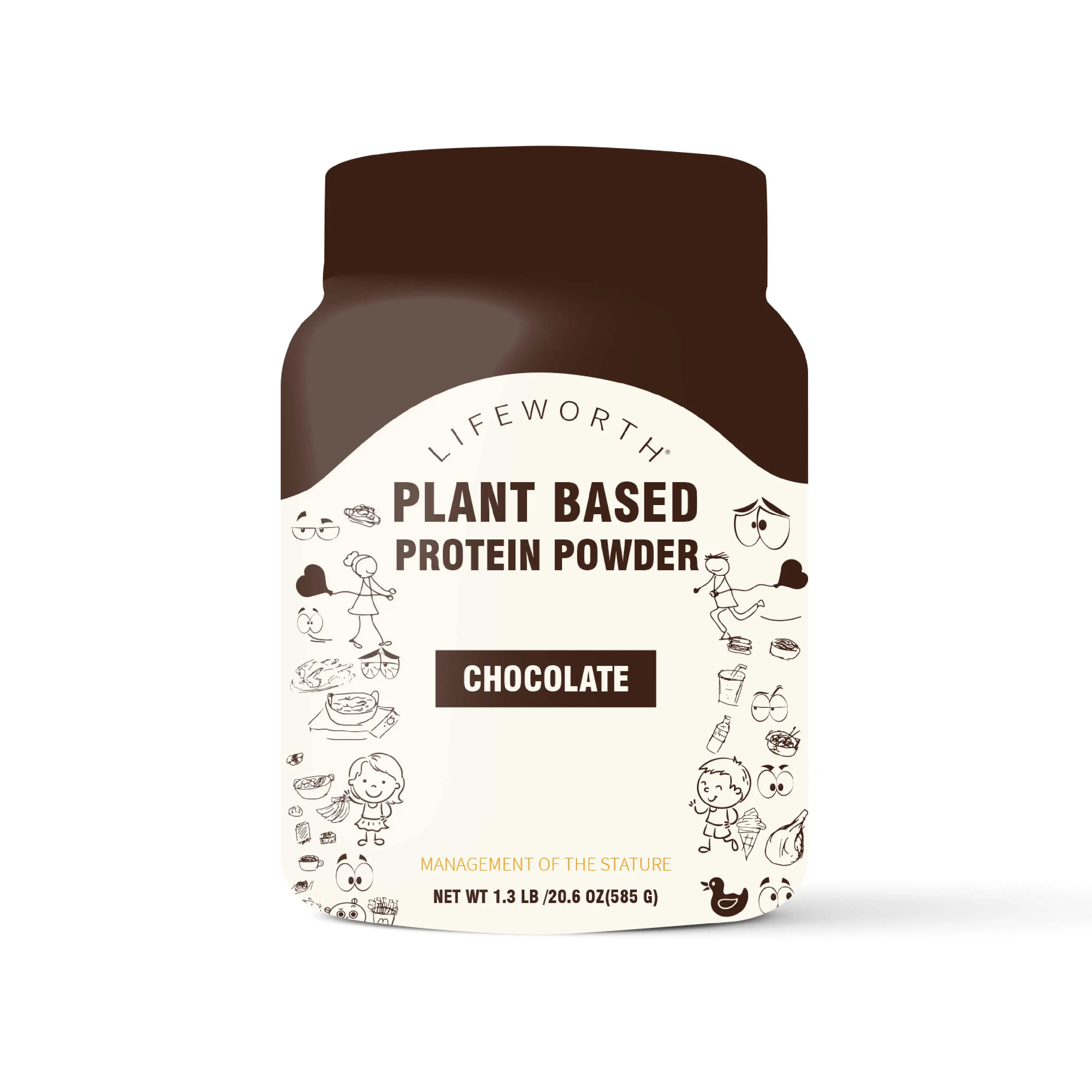 Lifeworth losing weight chocolate peanut butter flavor quinoa seeds pea protein isolate plant based protein  powder