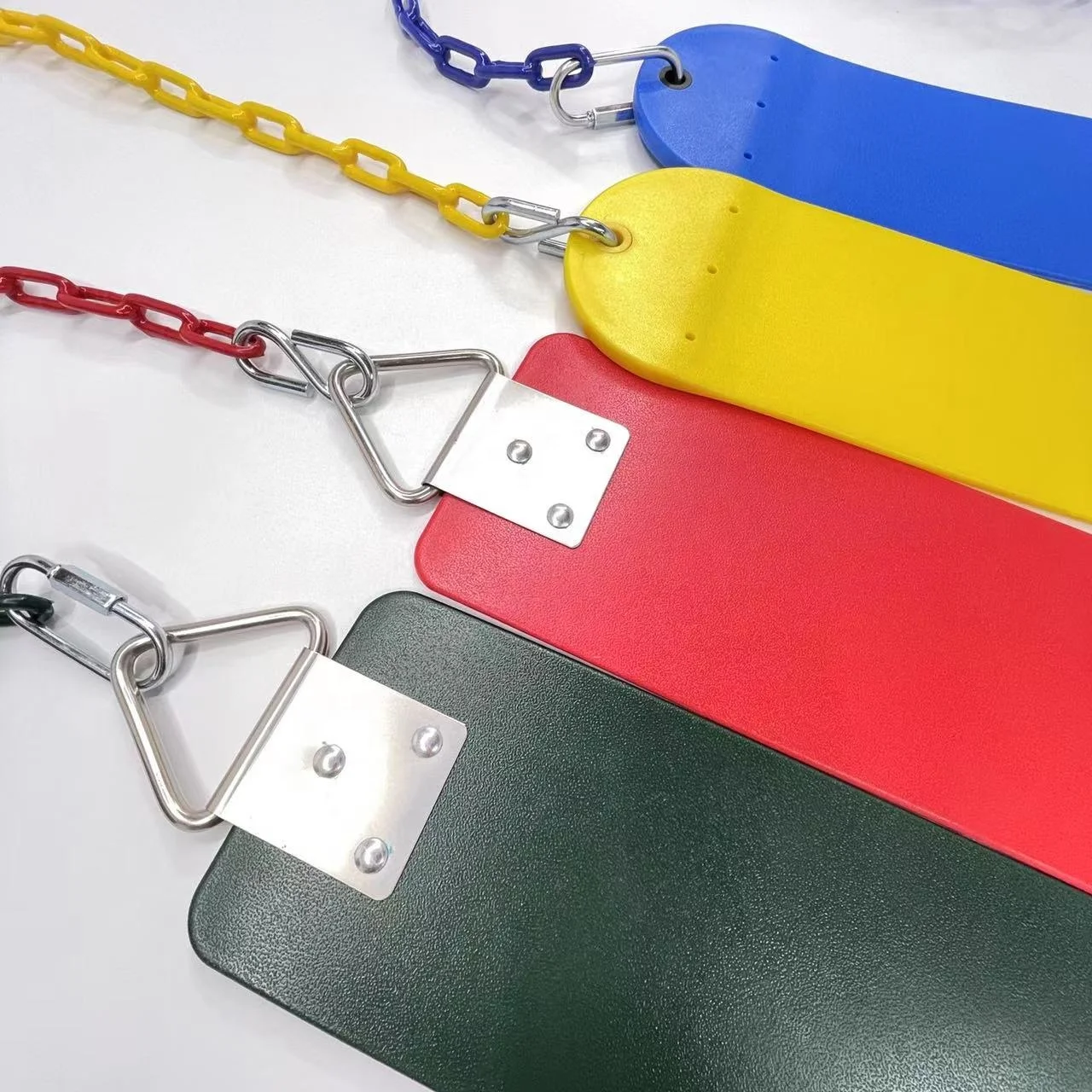 Jiayi outdoor playground plastic board children swing with rope