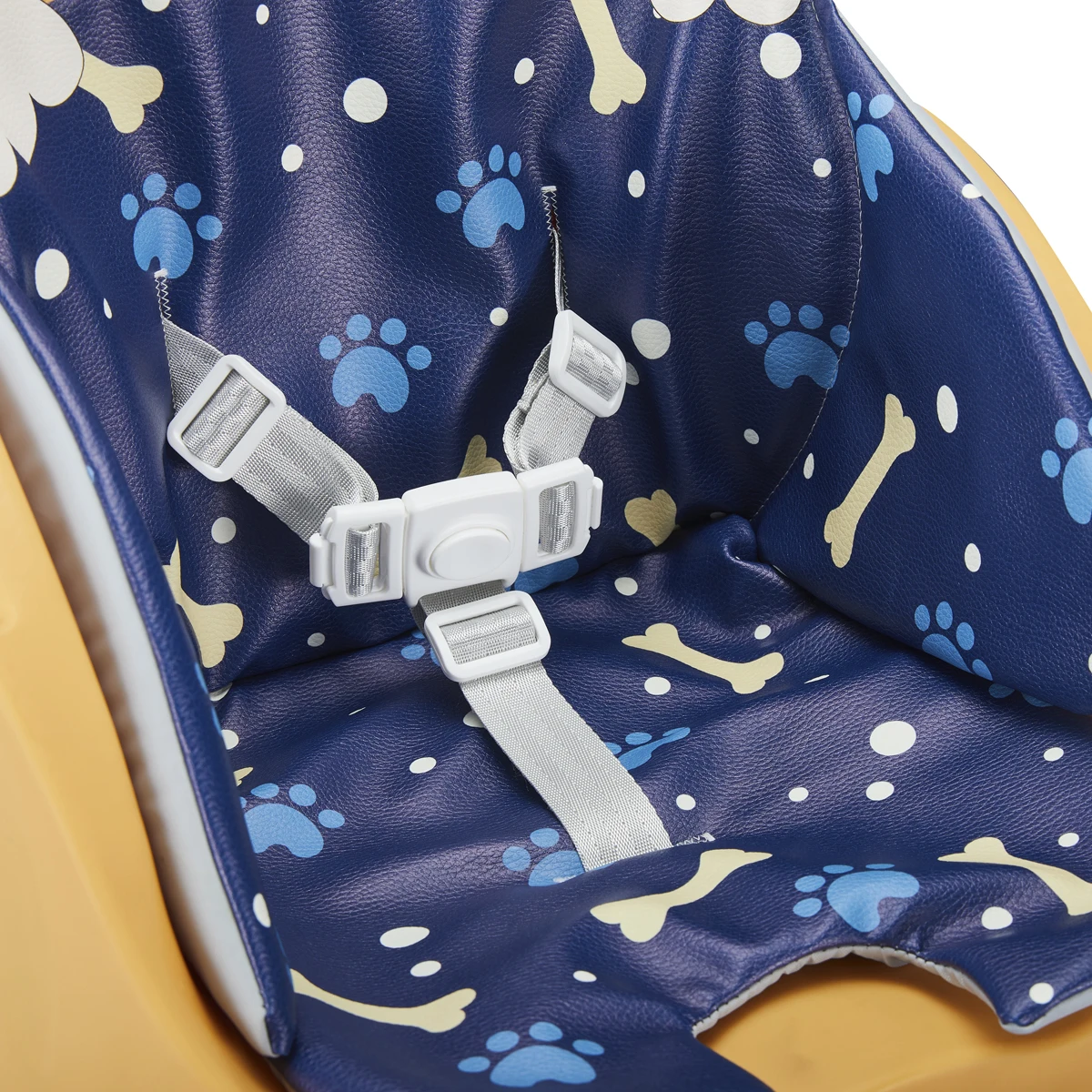 2022 NEW ARRIVAL Yellow Dog Baby Booster Chair with Adjustable tray and soft seat cover for baby anywhere to go and travel chair