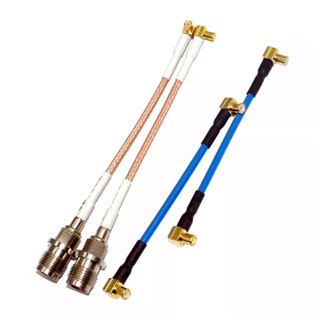 High Frequency Right Angle MCX Male to MCX Female Connector RG316 Antenna Extension Pigtail Cable