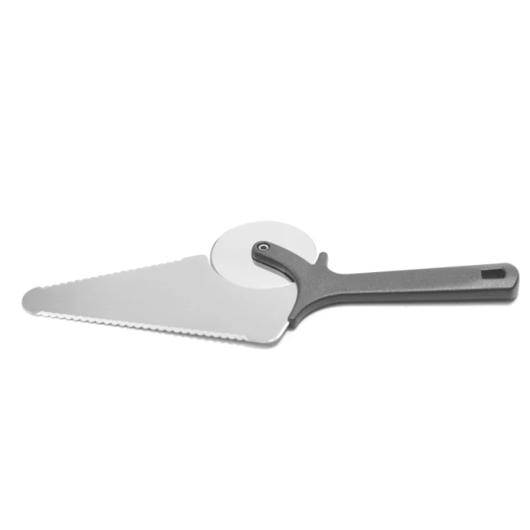 Hot Selling Baking Tools Rocker Pizza Peel And Cutter With Plastic Handle