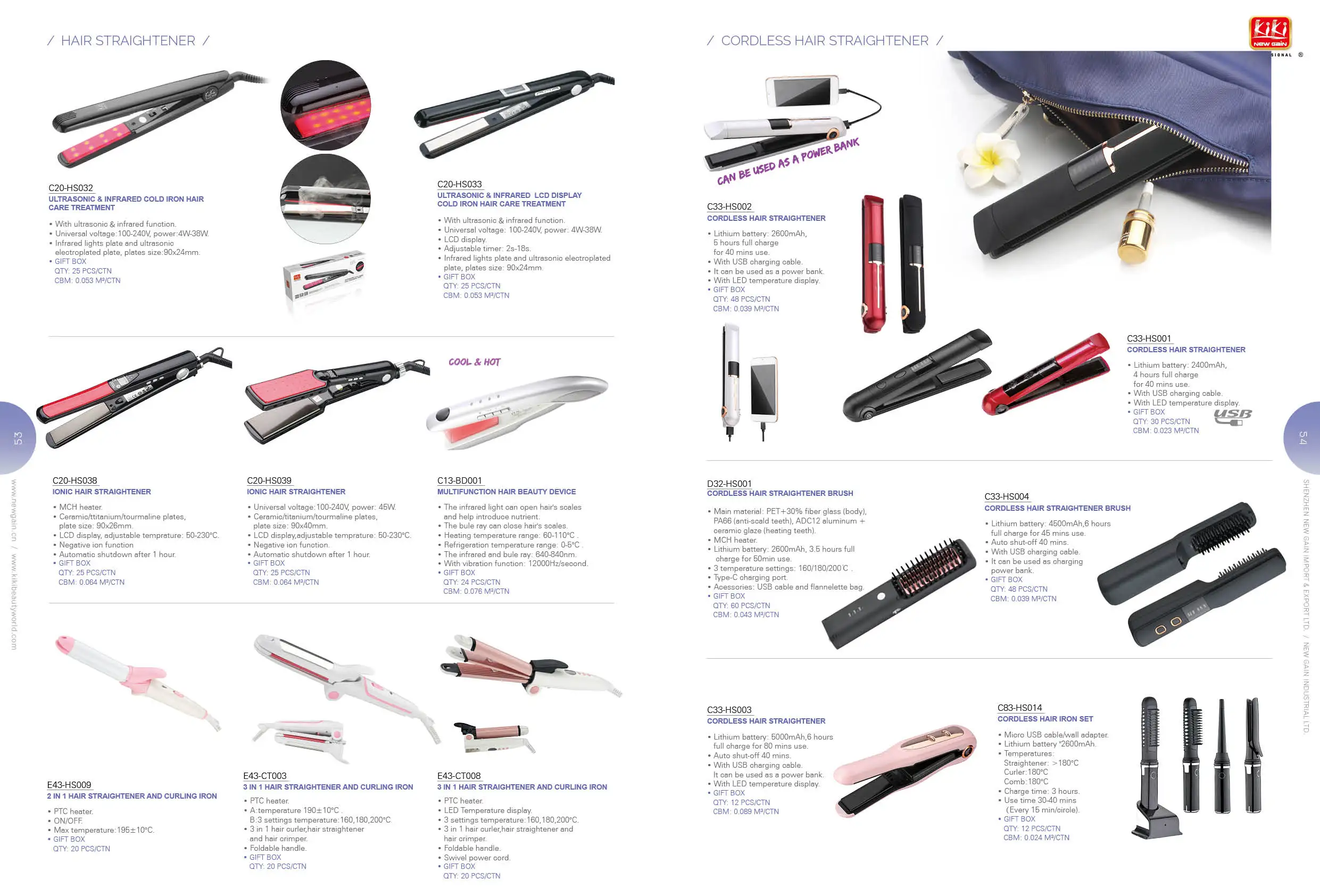 KIKI NEWGAIN chromium-plating flat iron wholesale professional hair straightener