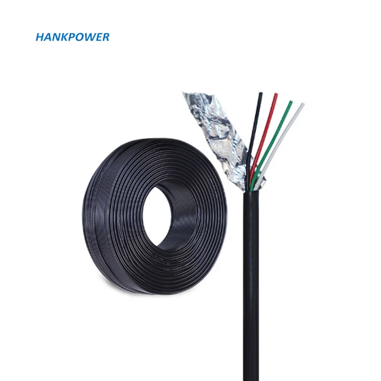 2464 26AWG 4 жильный экранированный кабель с алюминиевой фольги OD 3,6 MM 4 ядра для зарядки и передачи данных USB кабель
