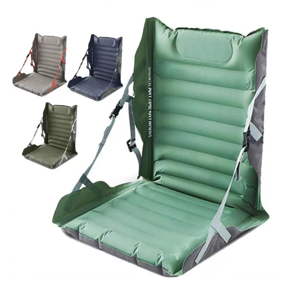 Stadium Inflatable Seat Cushion Portable Self Inflating Seat Pad for Airplane Camping Car Boat Traveling