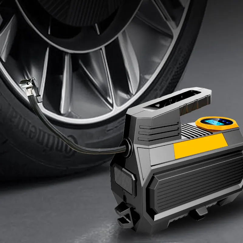 High quality 12V car air pump portable tire digital display