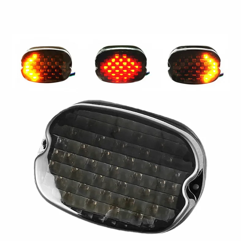 LED Tail Brake Light Indicator Light Low Profile Motorcycle Lighting System For Harley Dyna Road King
