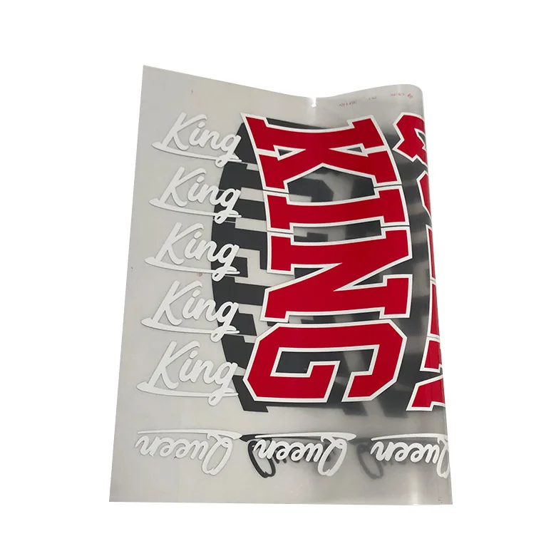 Оптовая продажа, железная наклейка на заказ, дизайн логотипа dtf dtg, полноцветная пластиковая шелкографическая термопечать для футболок