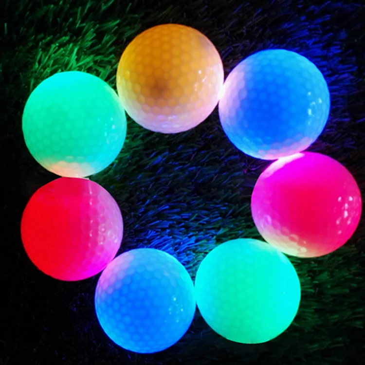 Glow Golf Balls LED Light Up Golf Balls Long Lasting Bright Glow in The Dark Golf Balls Multi Colors