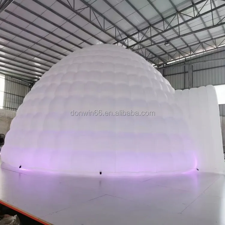 OEM Black Inflatable Commercial Rental Waterproof tent Portable LED Light Nightclub Blow Up Cube House Party Tents for Events