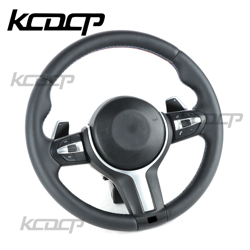 Для BMW F30 F31 F32 F34 F10 F18 F07 F20 F22 F23 F15 F16 F25 F26 M1 м2 м3 M4 M5 M6 x1 x2 x3 x4 x5 x6 кожаный полный руль