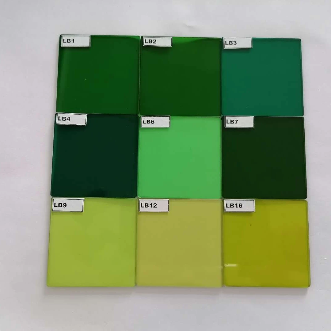 China New Style square 50*50mm optical green filter glass