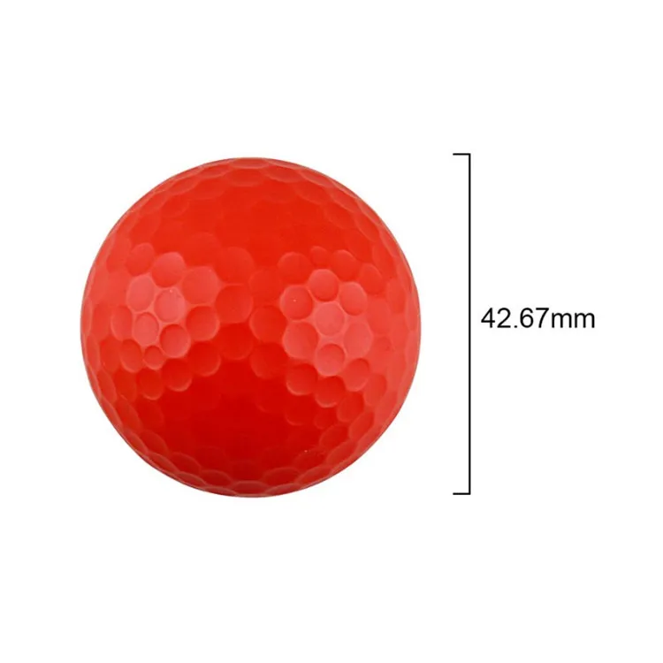 Wholesale Blank 2 Piece Matte Golf Balls Fluorescent Neon Golf Balls Colorful Surlyn Golf Balls