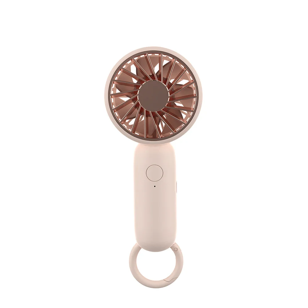 Quiet Small Hand USB Fan Portable Hanging Mini Buckle Fan Electric Rechargeable Battery Charging Cooling USB