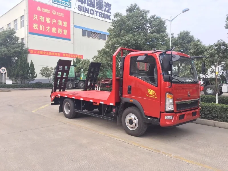 Хорошее качество Заводской магазин howo 4x2 5 тонн RHD LHD плоская кровать с