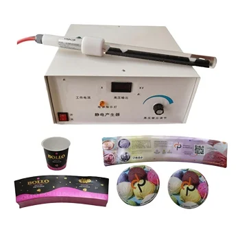 iml label static appliance static electricity machine for iml label robot manual injection