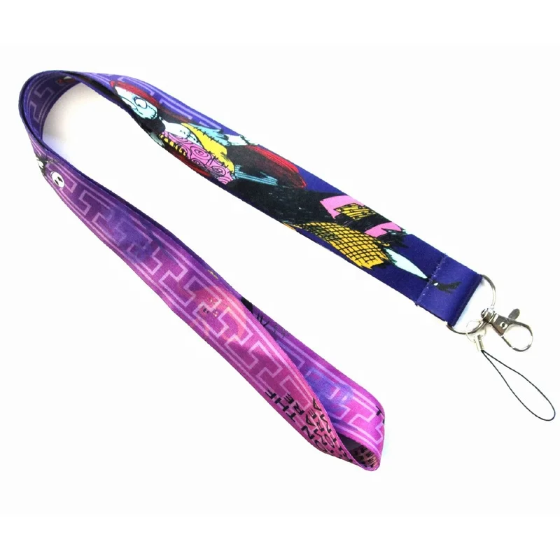 Classic Cartoons The Nightmare Before Christmas Mobile Phone Neck Strap Animation Figures Jack Skellington Cellphone Lanyards