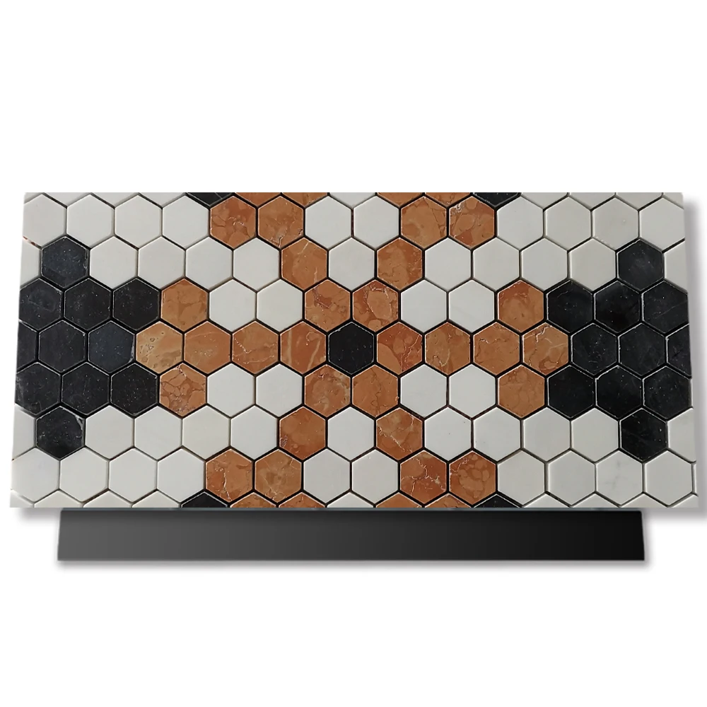 Goldtop OEM/ODM Mosaica Waterjet Marble Mosaic Marble Mosaic Tile Marble Mosaic