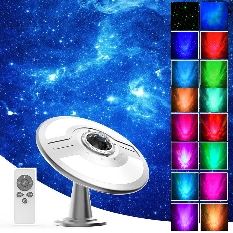 Flash Sale Rechargeable UFO Star sky Lamp Timer Nebula starry Night Light 360° Adjustable remote touch Starry galaxy projector