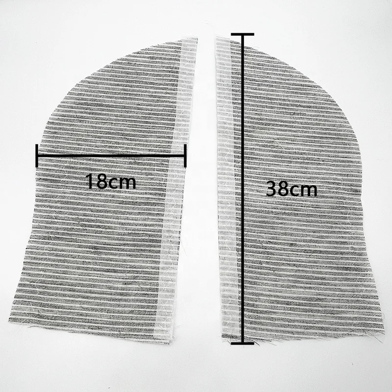 Плавкий хлопковый/шерстяной подкладка из лошадиного волоса для костюма тканый нагрудный предмет мужского в западном стиле