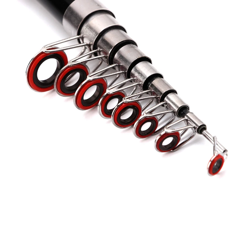 
Factory direct high-quality carbon spinning rod 1.8m-5.4m ultra-light telescopic long-handled carbon fiber fishing rod 