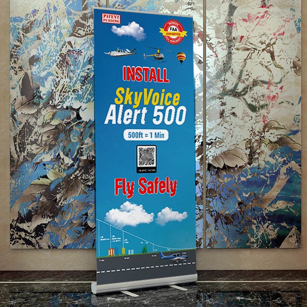 Deluxe Portable Aluminum Roll-Up Promotional Banner Stand Retractable Advertising Display Standee for Trade Shows & Promotions