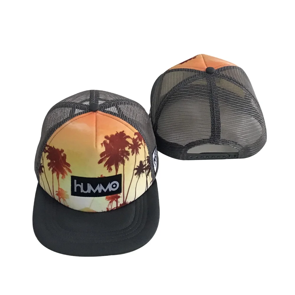 Custom Embroidery/Print Foam Gorra Trucker Cap, Wholesale Blank Puff Mesh custom made Trucker Hats