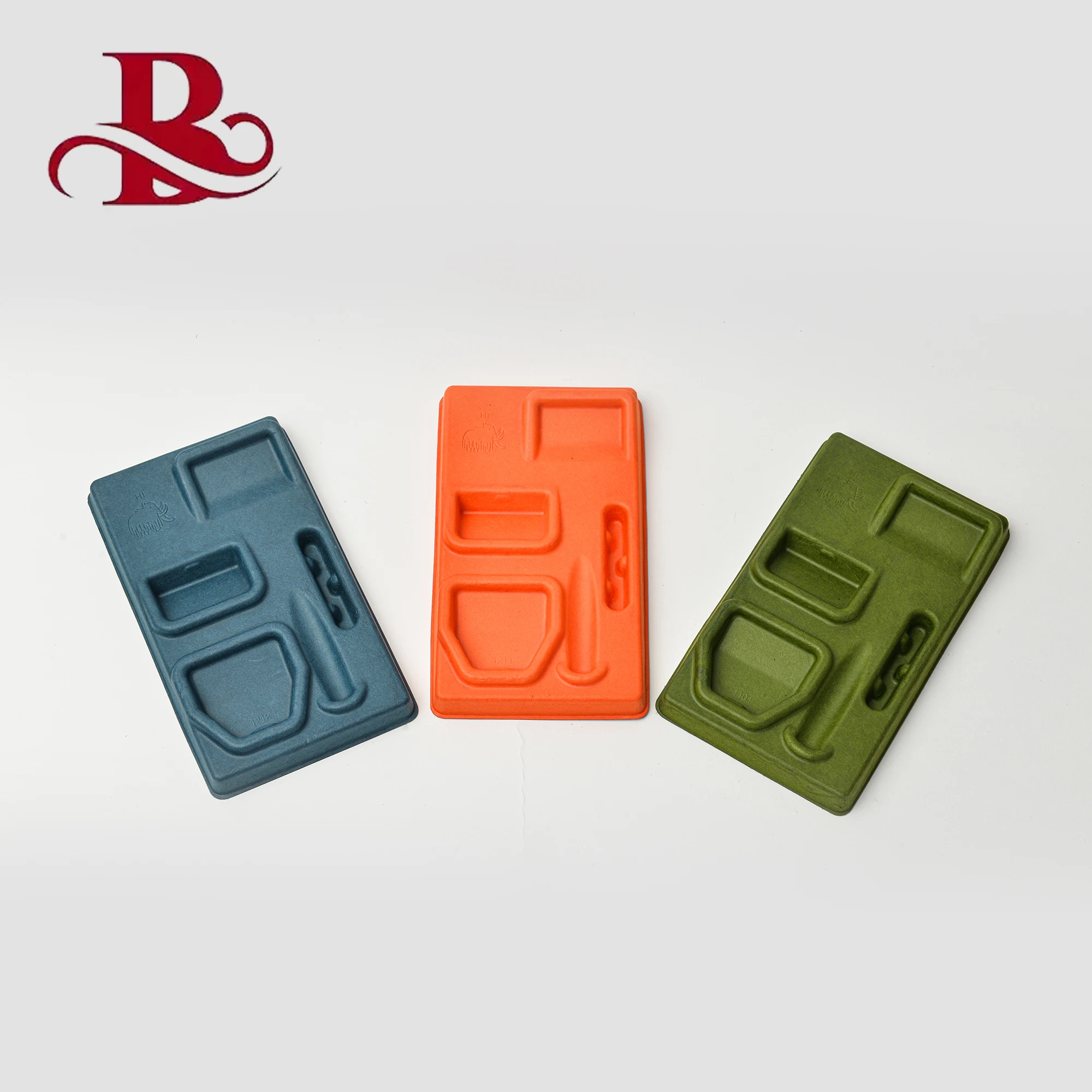wholesale custom Skincare phone accessories recyclable paper biodegradable cosmetic packing box molded pulp