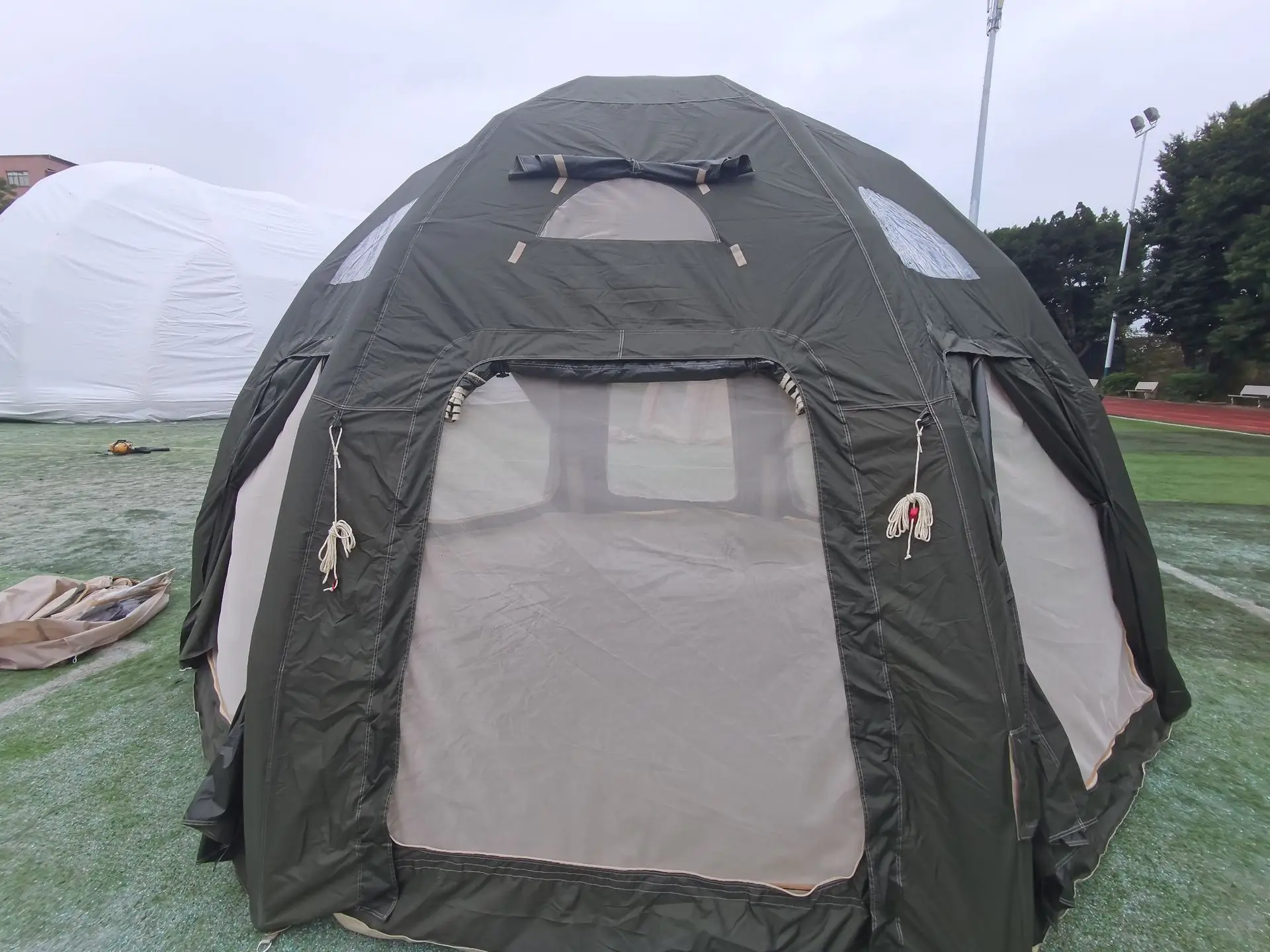 5*5 Automatic dome tent Round Inflatable Air Glamping Tent  for Family Outdoor Camping tent air