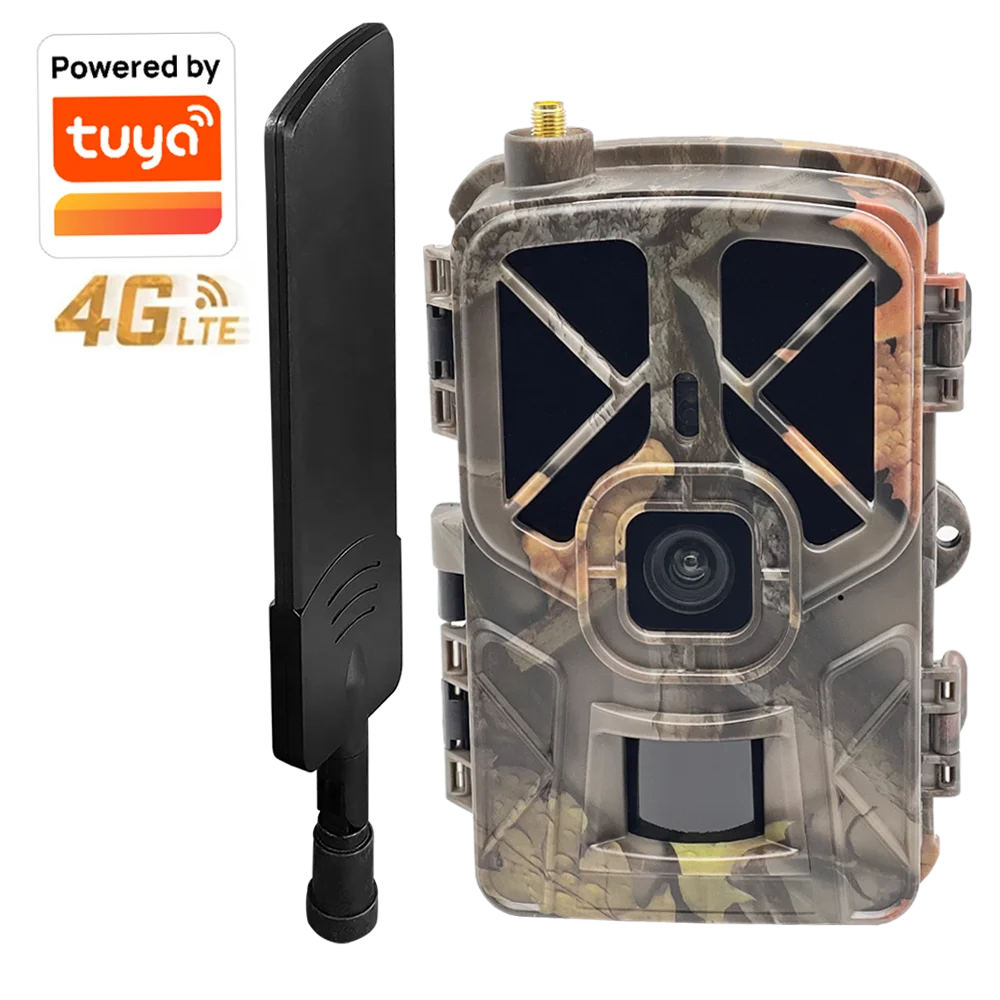 suntekcam Tuya Platform Hunting Trail Camera 2K 30MP Live stream Support Wireless Night Vision Cellular Wildlife Camera Tuya935