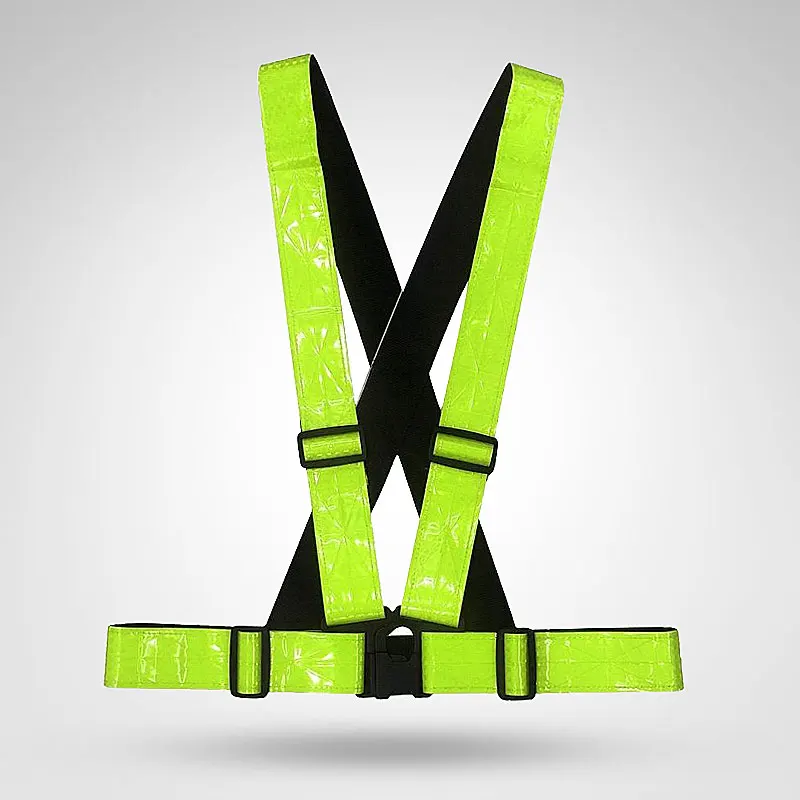 CE Standard Reflective Safety Vest Adjustable Lattice Strap Reflective Vest