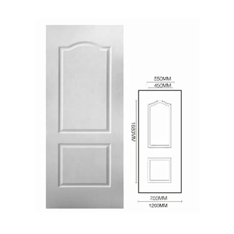 Moulded hdf/ mdf white primer door skin White Primer Doorskin