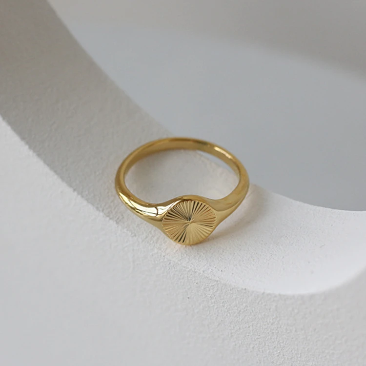 Высококачественное кольцо 316L из нержавеющей стали, минималистичное ювелирное Винтажное кольцо, кольцо для защиты от солнца