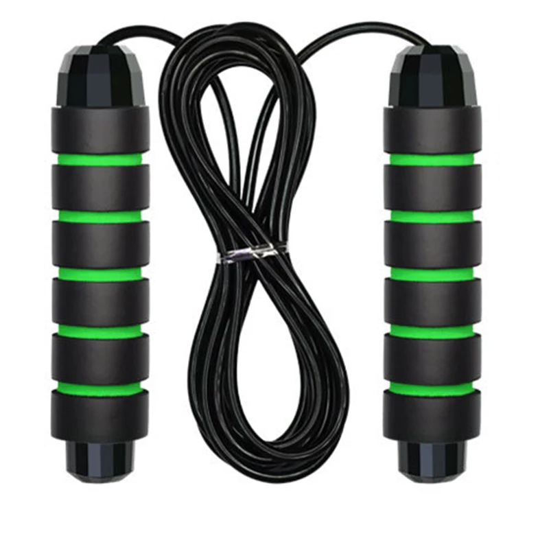 
Jump rope Fitness Gym Skipping Rope with Ball Bearings Rapid Speed chain and Memory Foam Handles Ideal for Aerobic Exercise 