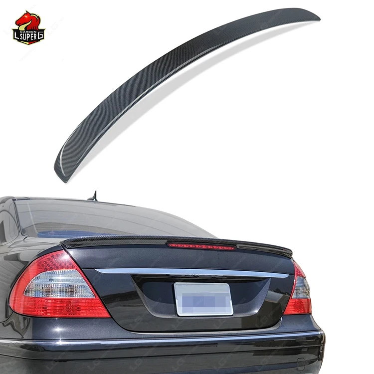 AMG style spoiler For Mercedes-Benz CLASS-E  W211 E200 E300 2002-2009 Carbon Fiber Rear SPLR